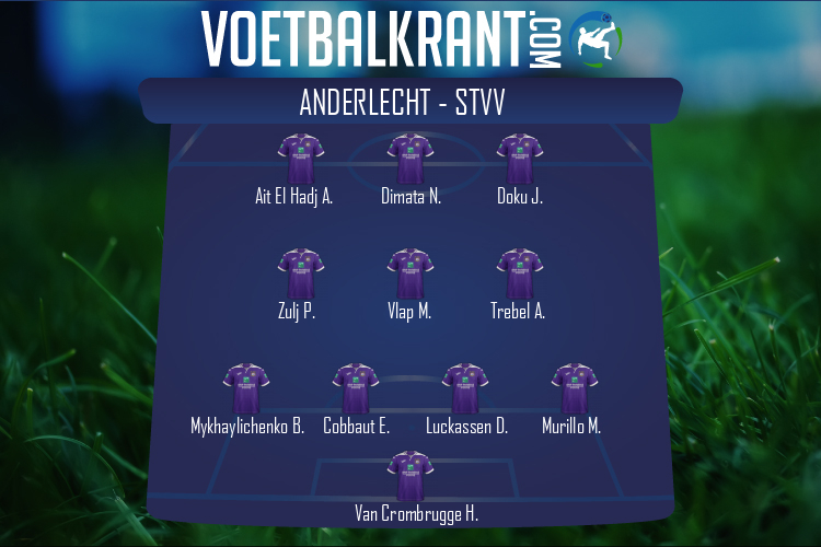 Opstelling Anderlecht | Anderlecht - STVV (16/08/2020)