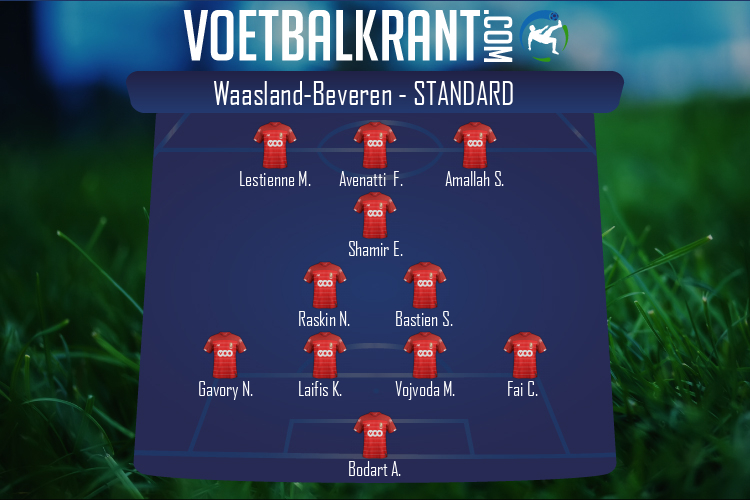 Opstelling Standard | SK Beveren - Standard (17/08/2020)
