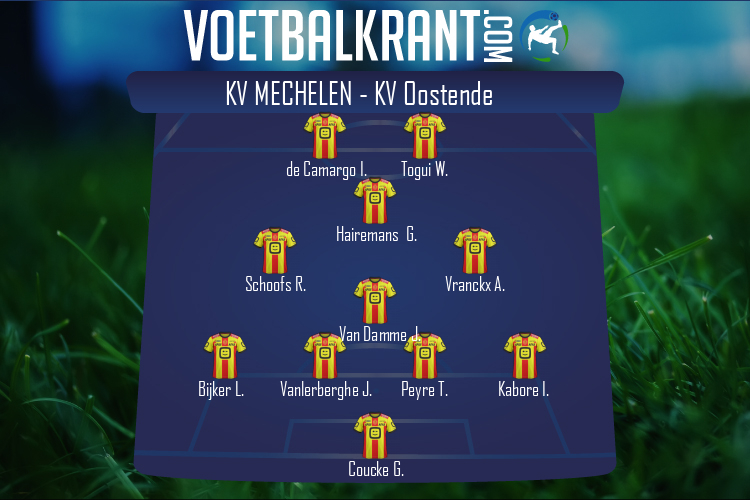 Opstelling KV Mechelen | KV Mechelen - KV Oostende (12/09/2020)