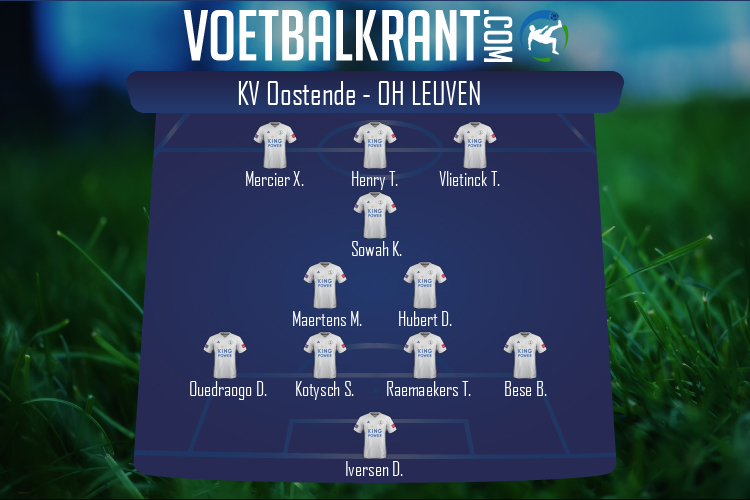 Opstelling OH Leuven | KV Oostende - OH Leuven (19/09/2020)