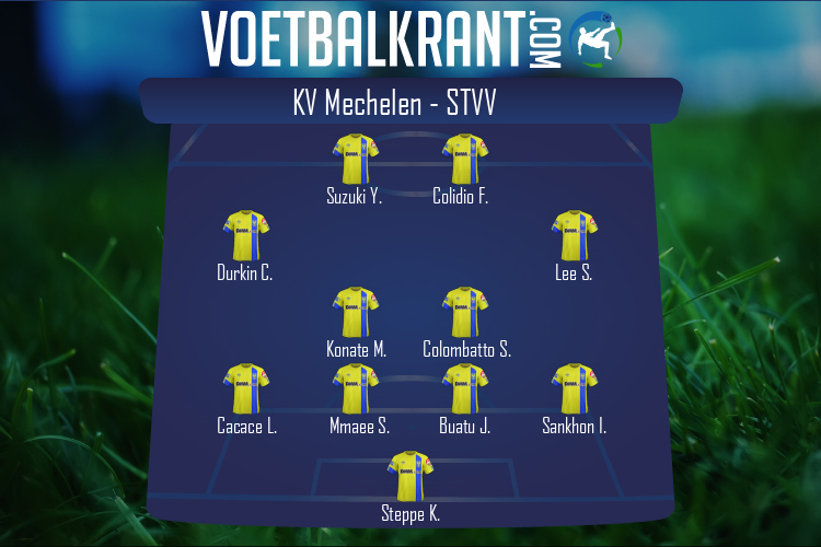 Opstelling STVV | KV Mechelen - STVV (26/09/2020)