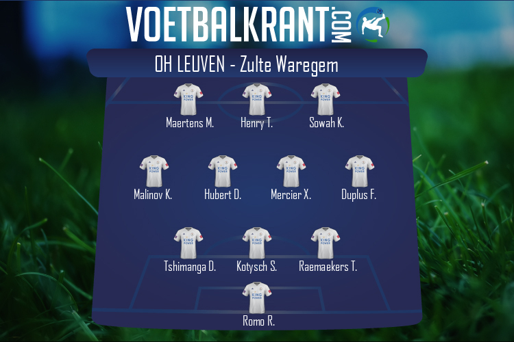 Opstelling OH Leuven | OH Leuven - Zulte Waregem (03/10/2020)