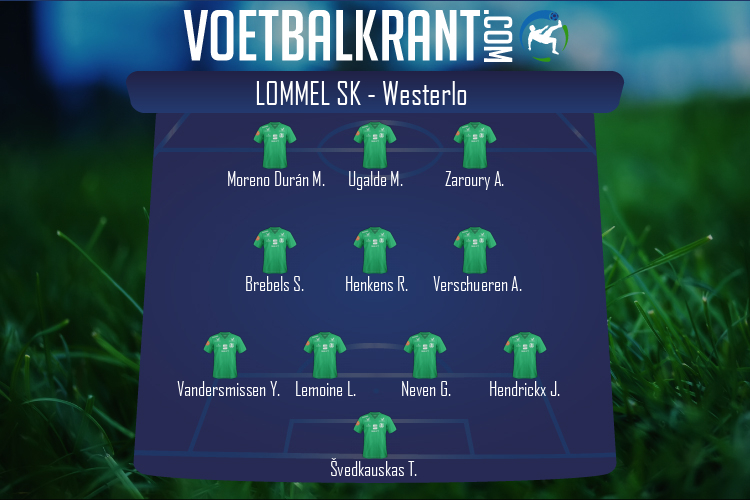 Opstelling Lommel SK | Lommel SK - Westerlo (17/10/2020)