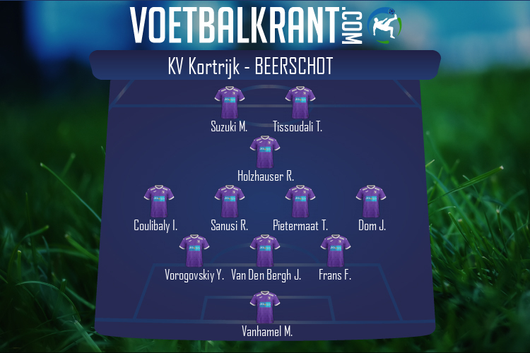 Opstelling K Beerschot VA | KV Kortrijk - K Beerschot VA (07/11/2020)