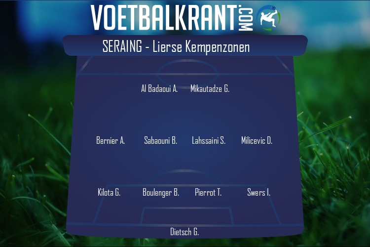Opstelling Seraing | Seraing - Lierse SK (07/11/2020)