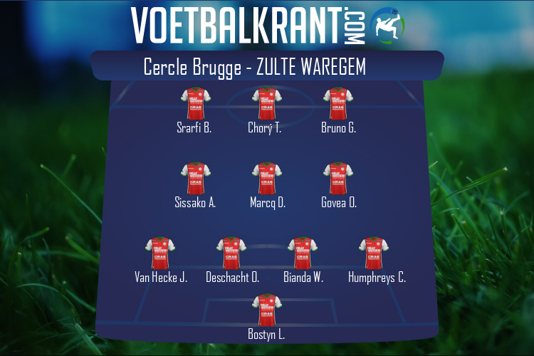 Opstelling Zulte Waregem | Cercle Brugge - Zulte Waregem (08/11/2020)