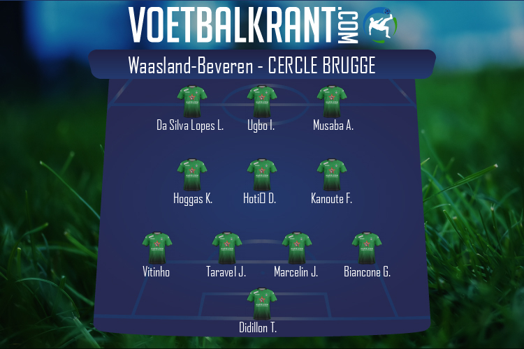 Opstelling Cercle Brugge | SK Beveren - Cercle Brugge (21/11/2020)