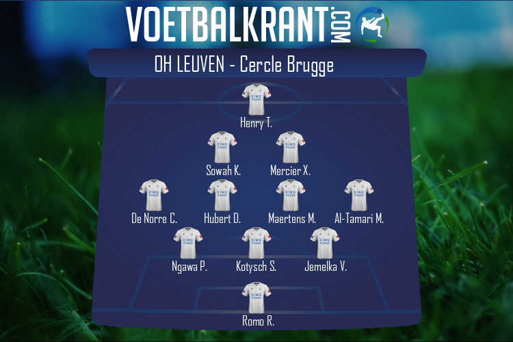 Opstelling OH Leuven | OH Leuven - Cercle Brugge (05/12/2020)