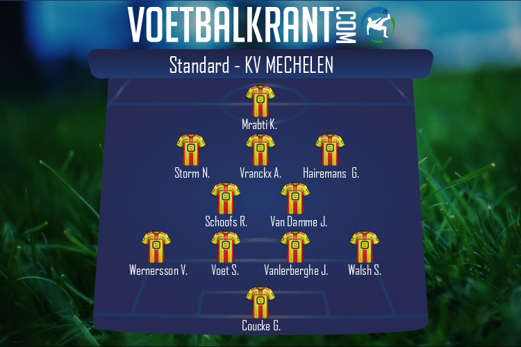 Opstelling KV Mechelen | Standard - KV Mechelen (06/12/2020)