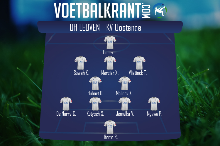 Opstelling OH Leuven | OH Leuven - KV Oostende (26/12/2020)