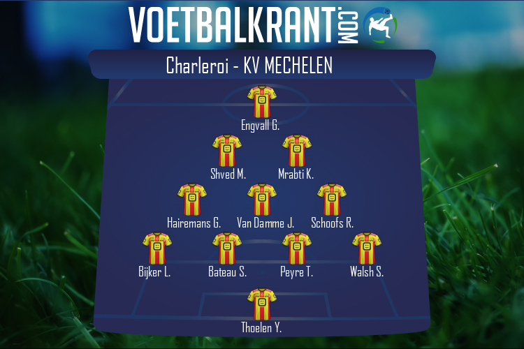 Opstelling KV Mechelen | Charleroi - KV Mechelen (16/01/2021)