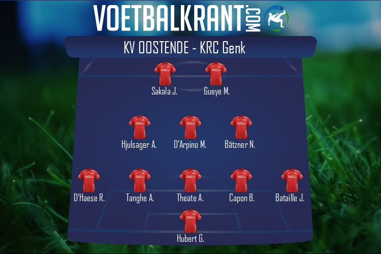 Opstelling KV Oostende | KV Oostende - KRC Genk (17/02/2021)