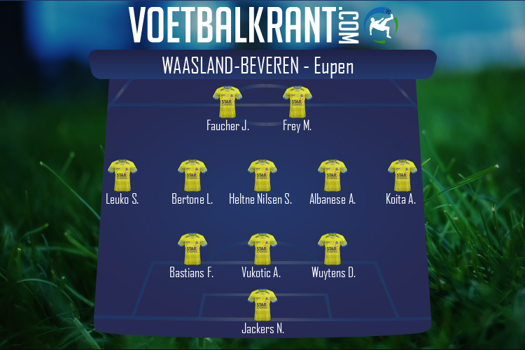 Opstelling SK Beveren | SK Beveren - Eupen (17/02/2021)