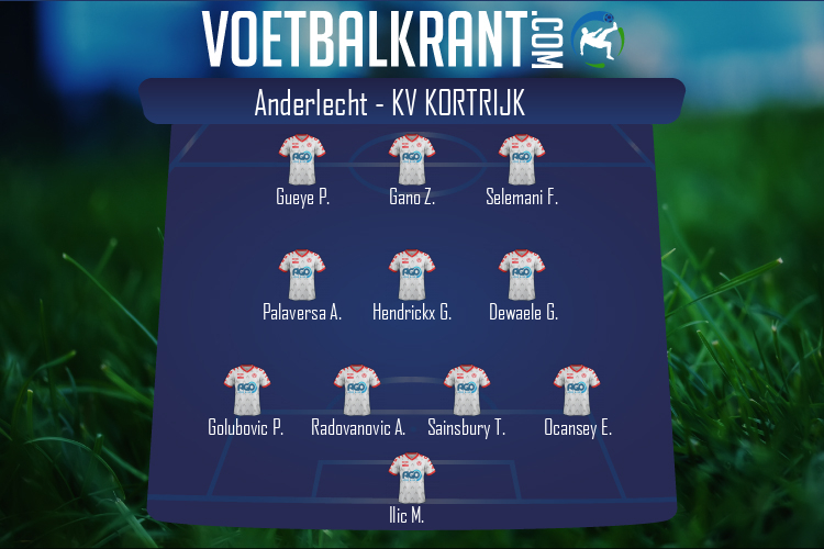 Opstelling KV Kortrijk | Anderlecht - KV Kortrijk (21/02/2021)