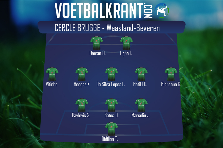 Opstelling Cercle Brugge | Cercle Brugge - SK Beveren (27/02/2021)