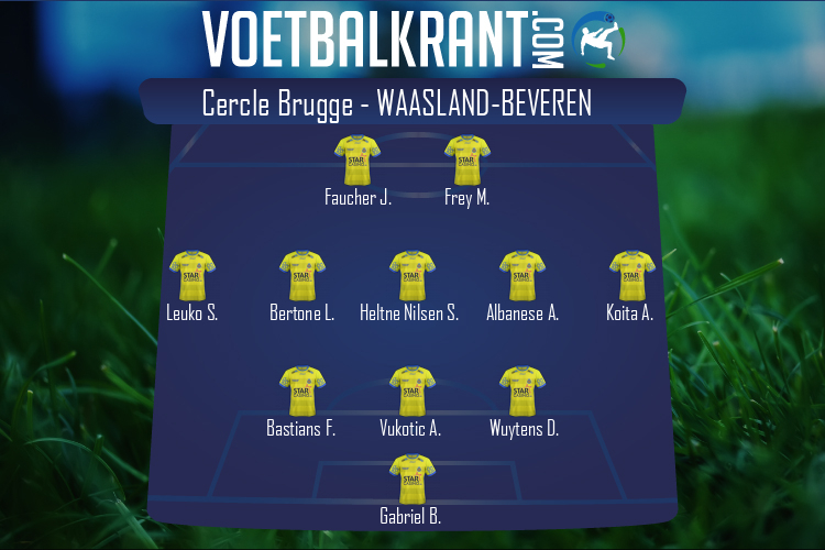 Opstelling SK Beveren | Cercle Brugge - SK Beveren (27/02/2021)
