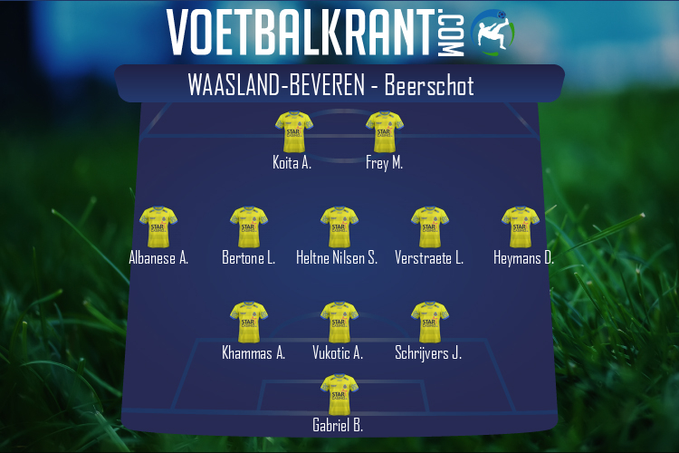 Opstelling SK Beveren | SK Beveren - K Beerschot VA (06/03/2021)
