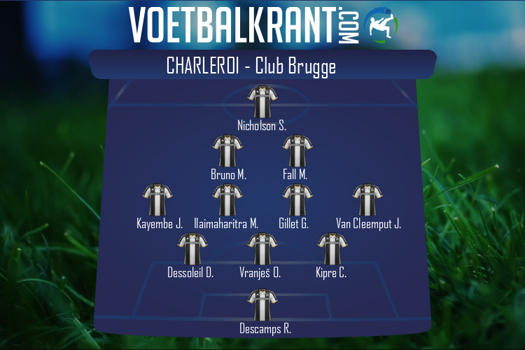 Opstelling Charleroi | Charleroi - Club Brugge (12/03/2021)