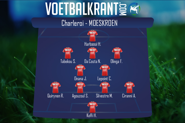 Opstelling Moeskroen | Charleroi - Moeskroen (04/04/2021)