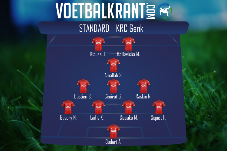 Opstelling Standard | Standard - KRC Genk (25/04/2021)