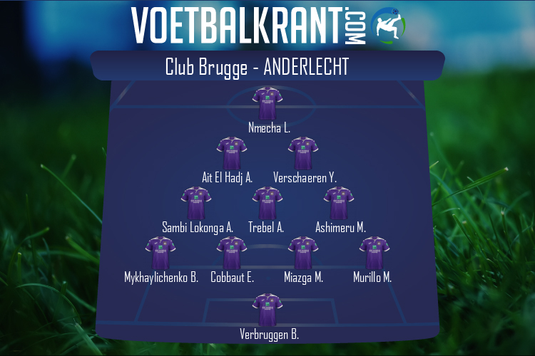 Opstelling Anderlecht | Club Brugge - Anderlecht (02/05/2021)