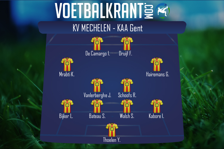 Opstelling KV Mechelen | KV Mechelen - KAA Gent (22/05/2021)