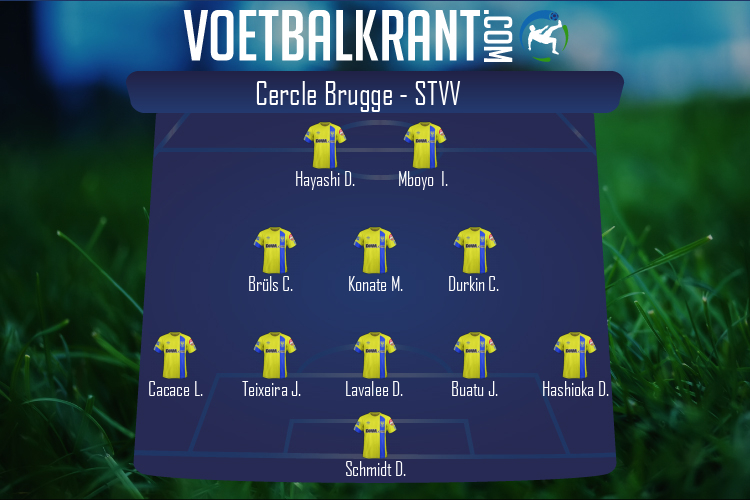 Opstelling STVV | Cercle Brugge - STVV (28/08/2021)