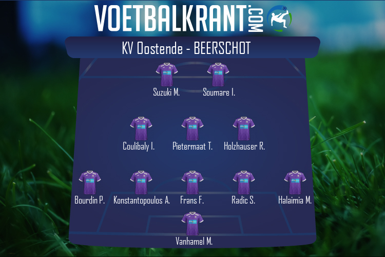 Opstelling K Beerschot VA | KV Oostende - K Beerschot VA (18/09/2021)