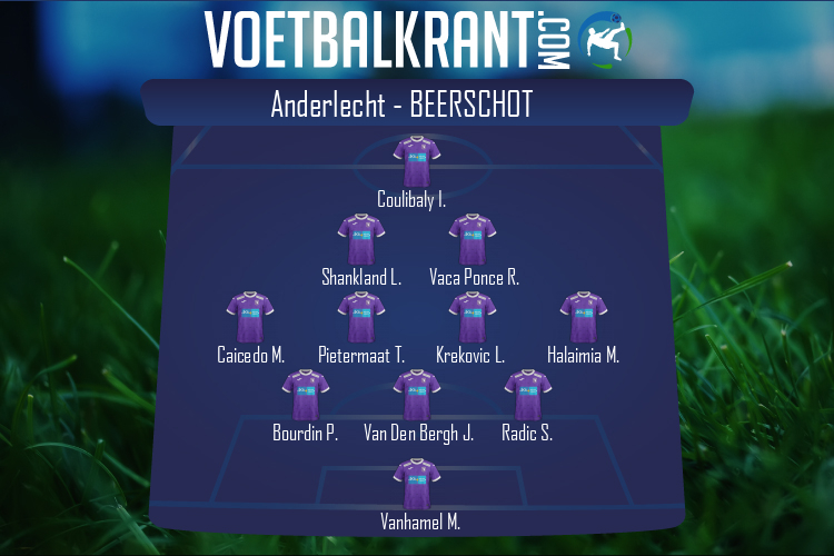 Opstelling K Beerschot VA | Anderlecht - K Beerschot VA (24/10/2021)
