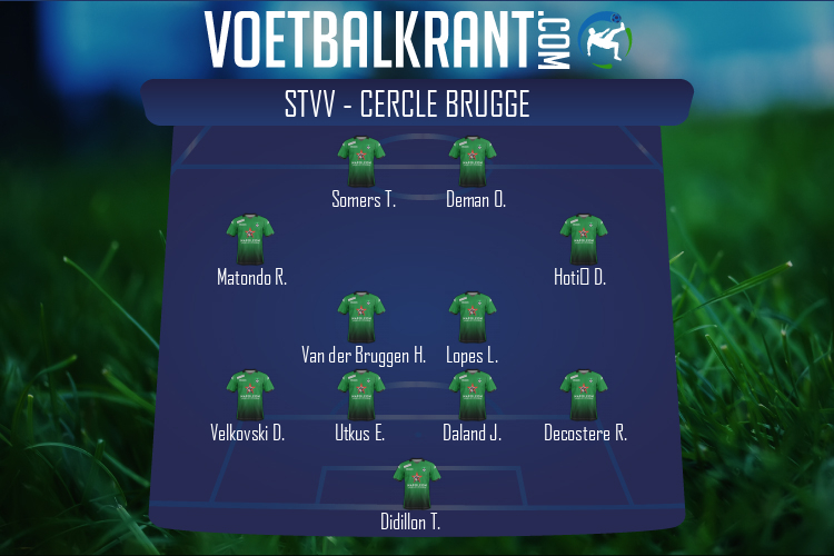 Opstelling Cercle Brugge | STVV - Cercle Brugge (11/12/2021)