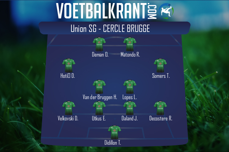 Opstelling Cercle Brugge | Union SG - Cercle Brugge (18/12/2021)