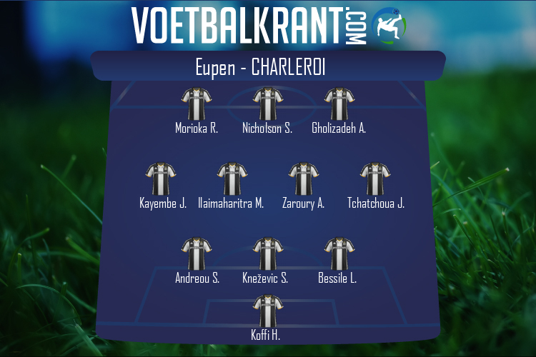 Opstelling Charleroi | Eupen - Charleroi (19/12/2021)