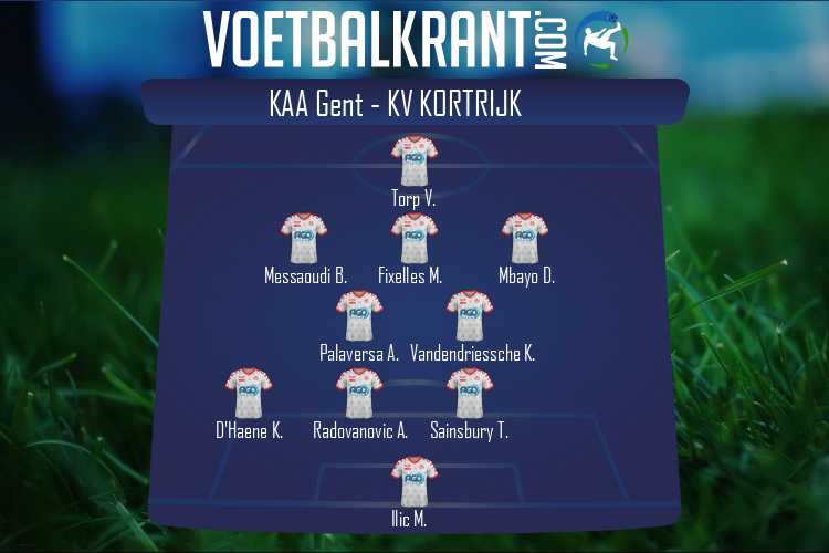 KV Kortrijk (KAA Gent - KV Kortrijk)
