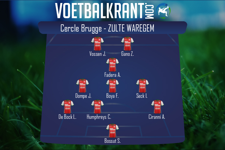 Opstelling Zulte Waregem | Cercle Brugge - Zulte Waregem (23/01/2022)