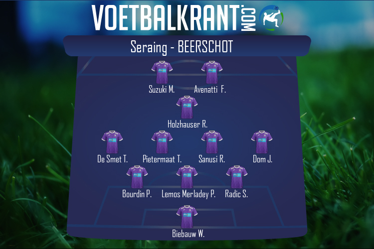 Opstelling K Beerschot VA | Seraing - K Beerschot VA (26/01/2022)