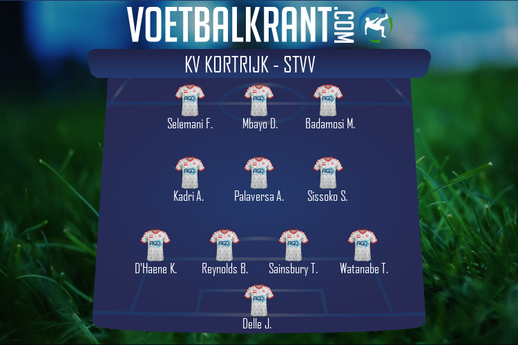 Opstelling KV Kortrijk | KV Kortrijk - STVV (05/02/2022)