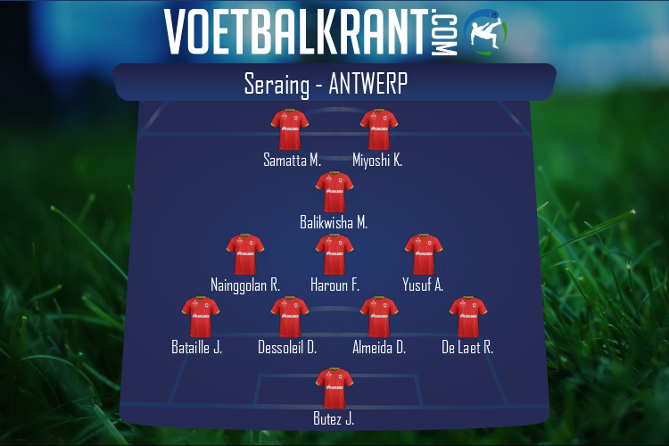 Opstelling Antwerp | Seraing - Antwerp (11/02/2022)