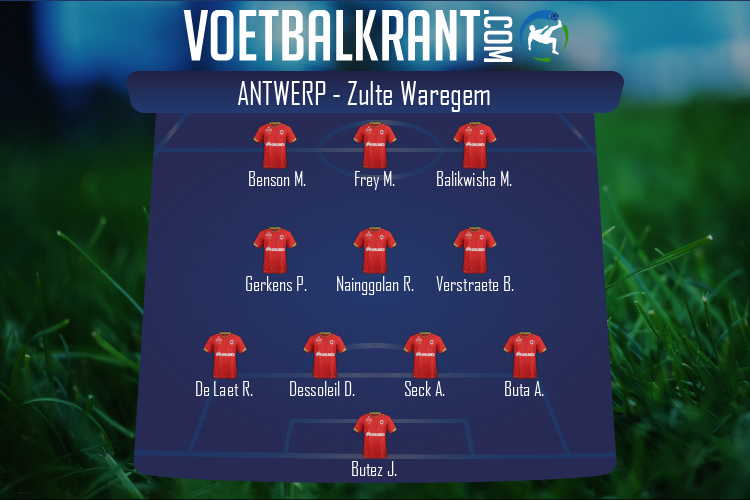 Opstelling Antwerp | Antwerp - Zulte Waregem (19/03/2022)
