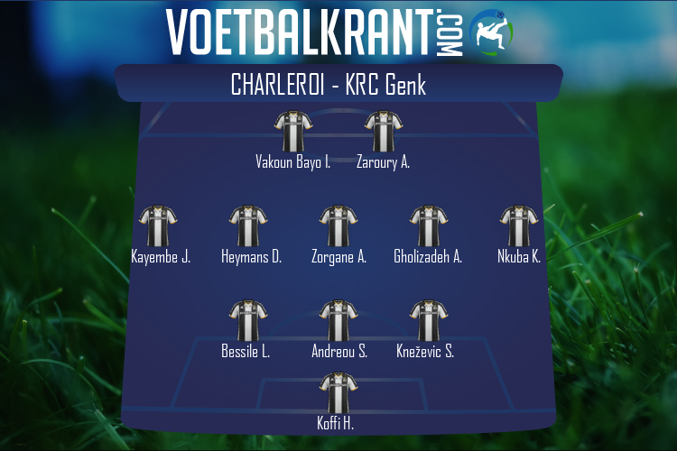 Opstelling Charleroi | Charleroi - KRC Genk (06/05/2022)