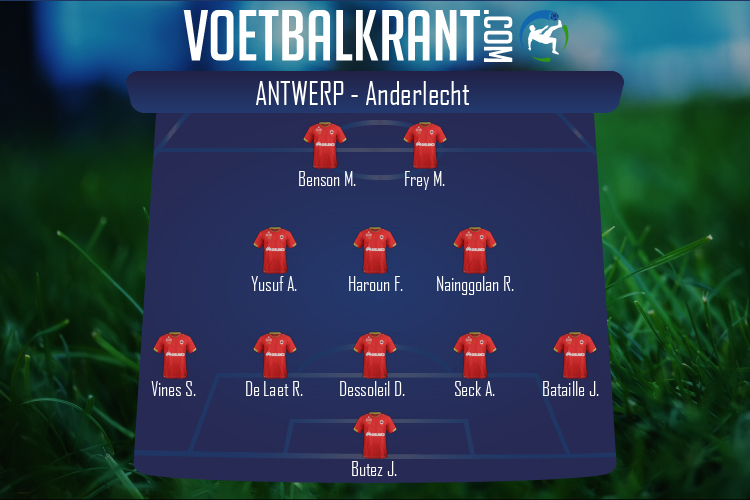 Opstelling Antwerp | Antwerp - Anderlecht (08/05/2022)