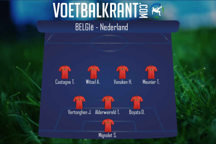 Opstelling België | België - Nederland (03/06/2022)