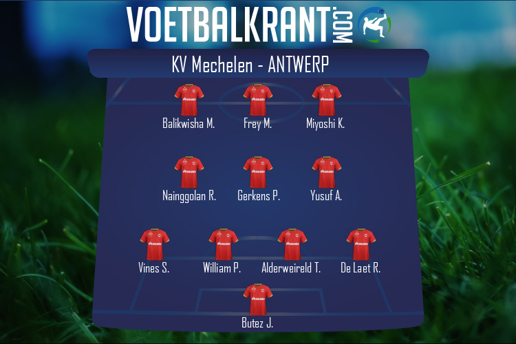 Opstelling Antwerp | KV Mechelen - Antwerp (24/07/2022)