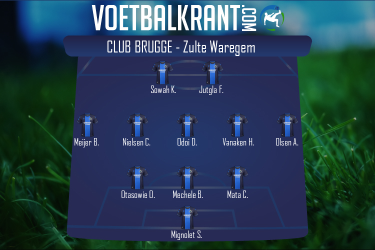 Opstelling Club Brugge | Club Brugge - Zulte Waregem (05/08/2022)
