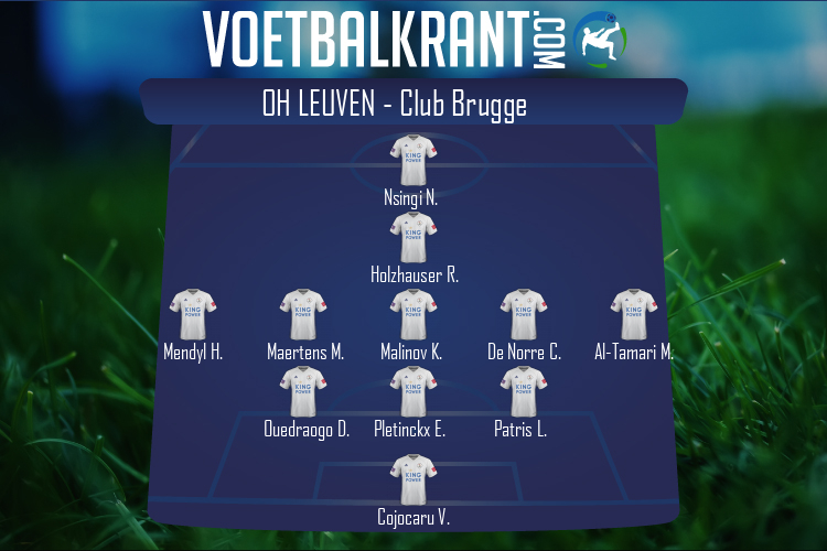 Opstelling OH Leuven | OH Leuven - Club Brugge (14/08/2022)