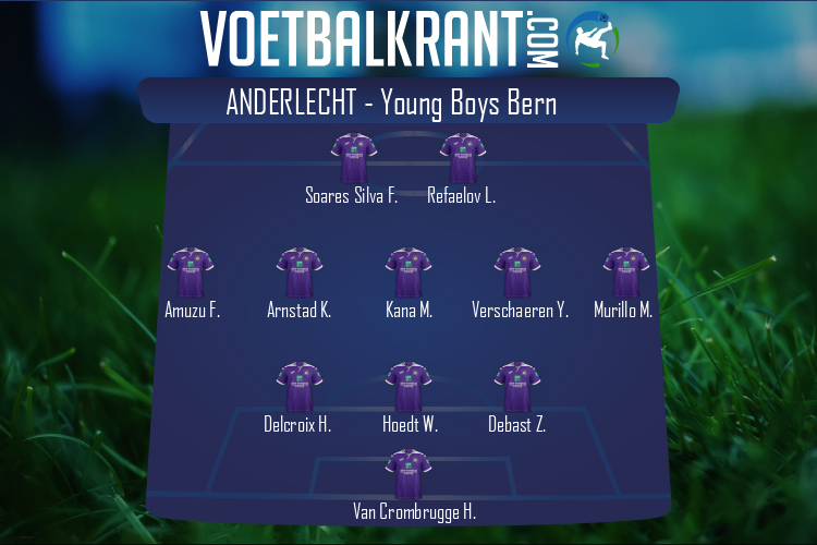 Opstelling Anderlecht | Anderlecht - Young Boys Bern (25/08/2022)
