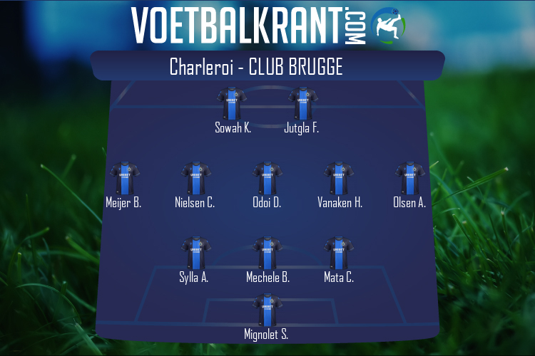 Opstelling Club Brugge | Charleroi - Club Brugge (26/08/2022)