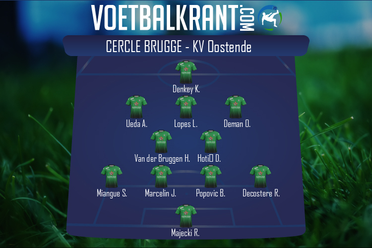 Opstelling Cercle Brugge | Cercle Brugge - KV Oostende (17/09/2022)