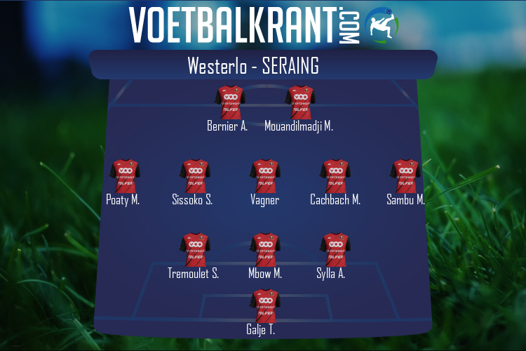 Opstelling Seraing | Westerlo - Seraing (14/10/2022)