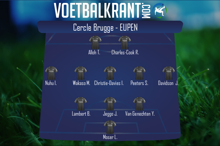 Opstelling Eupen | Cercle Brugge - Eupen (15/10/2022)