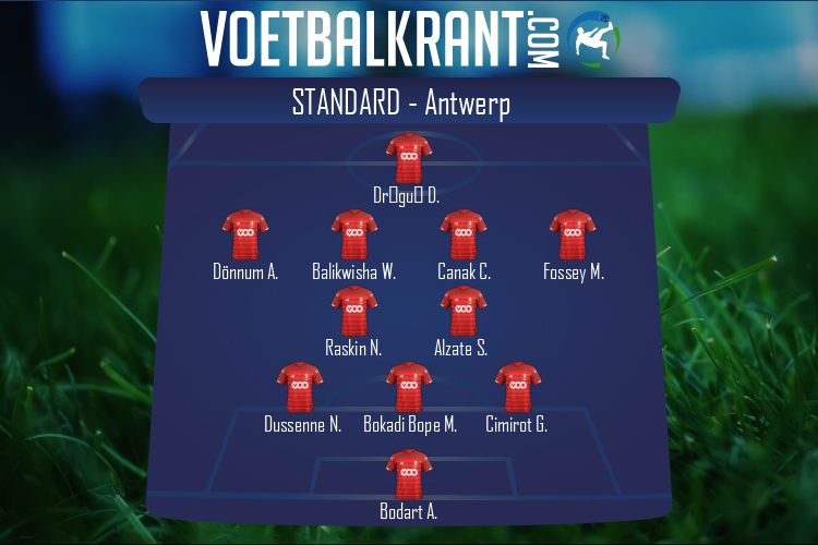 Opstelling Standard | Standard - Antwerp (16/10/2022)